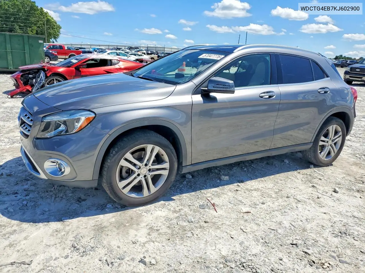 2019 Mercedes-Benz Gla 250 VIN: WDCTG4EB7KJ602900 Lot: 59062226
