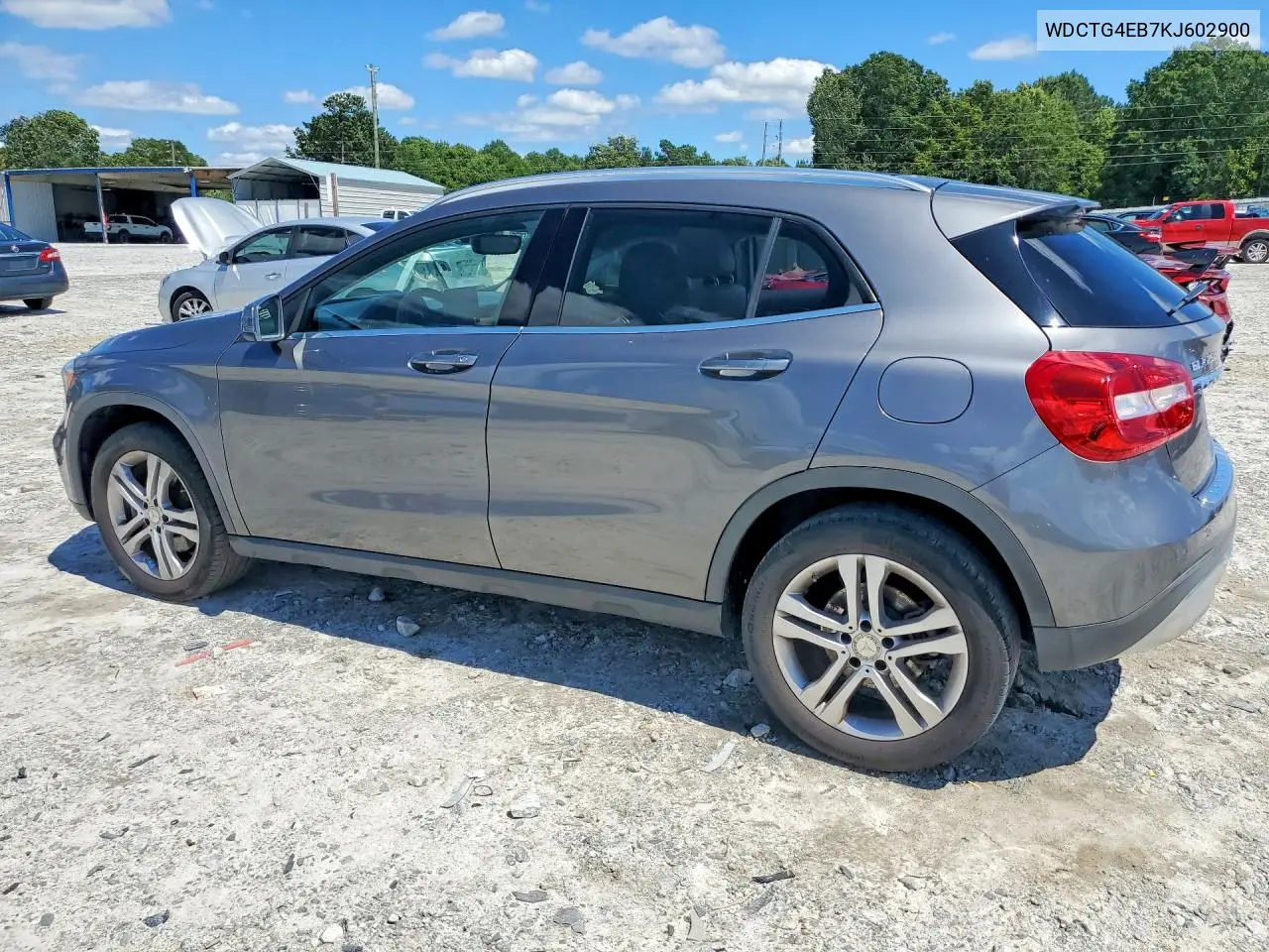 2019 Mercedes-Benz Gla 250 VIN: WDCTG4EB7KJ602900 Lot: 59062226