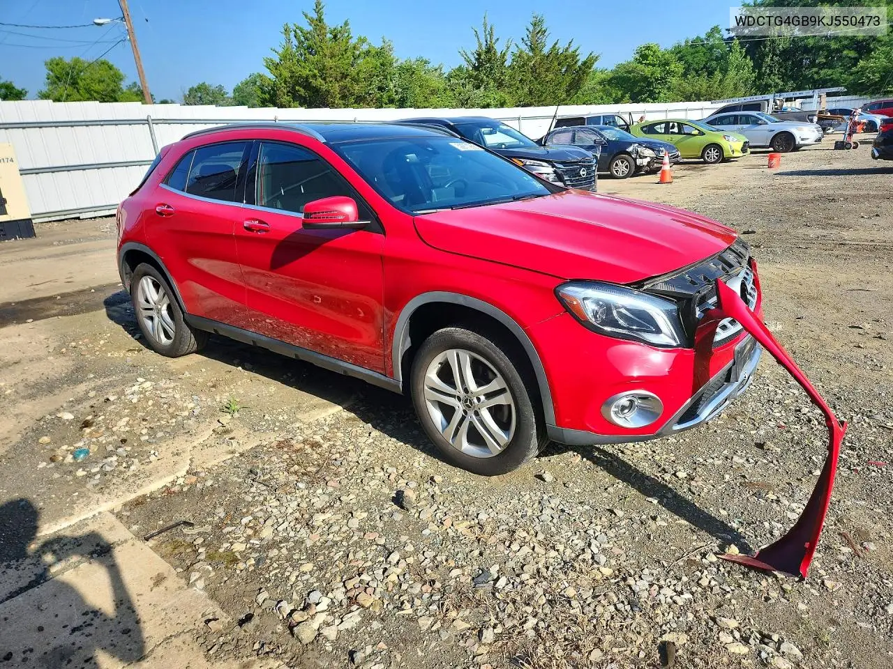 2019 Mercedes-Benz Gla 250 4Matic VIN: WDCTG4GB9KJ550473 Lot: 59271266