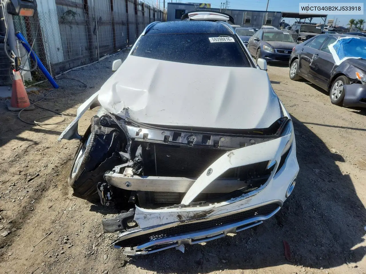 2019 Mercedes-Benz Gla 250 4Matic VIN: WDCTG4GB2KJ533918 Lot: 59398816