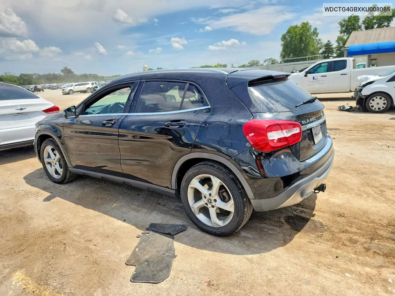 2019 Mercedes-Benz Gla 250 4Matic VIN: WDCTG4GBXKU008085 Lot: 60204766