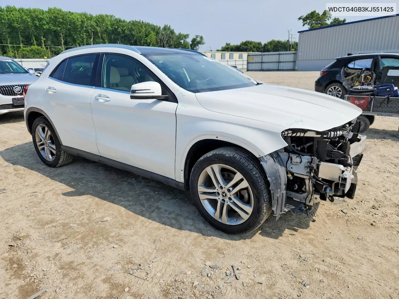 2019 Mercedes-Benz Gla 250 4Matic VIN: WDCTG4GB3KJ551425 Lot: 61159646