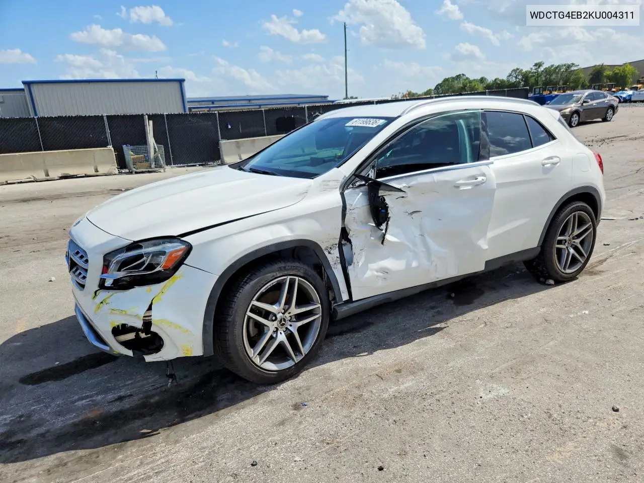 2019 Mercedes-Benz Gla 250 VIN: WDCTG4EB2KU004311 Lot: 61199636