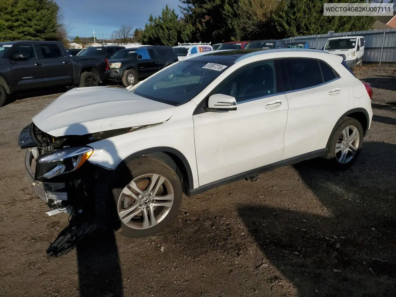 WDCTG4GB2KU007111 2019 Mercedes-Benz Gla 250 4Matic