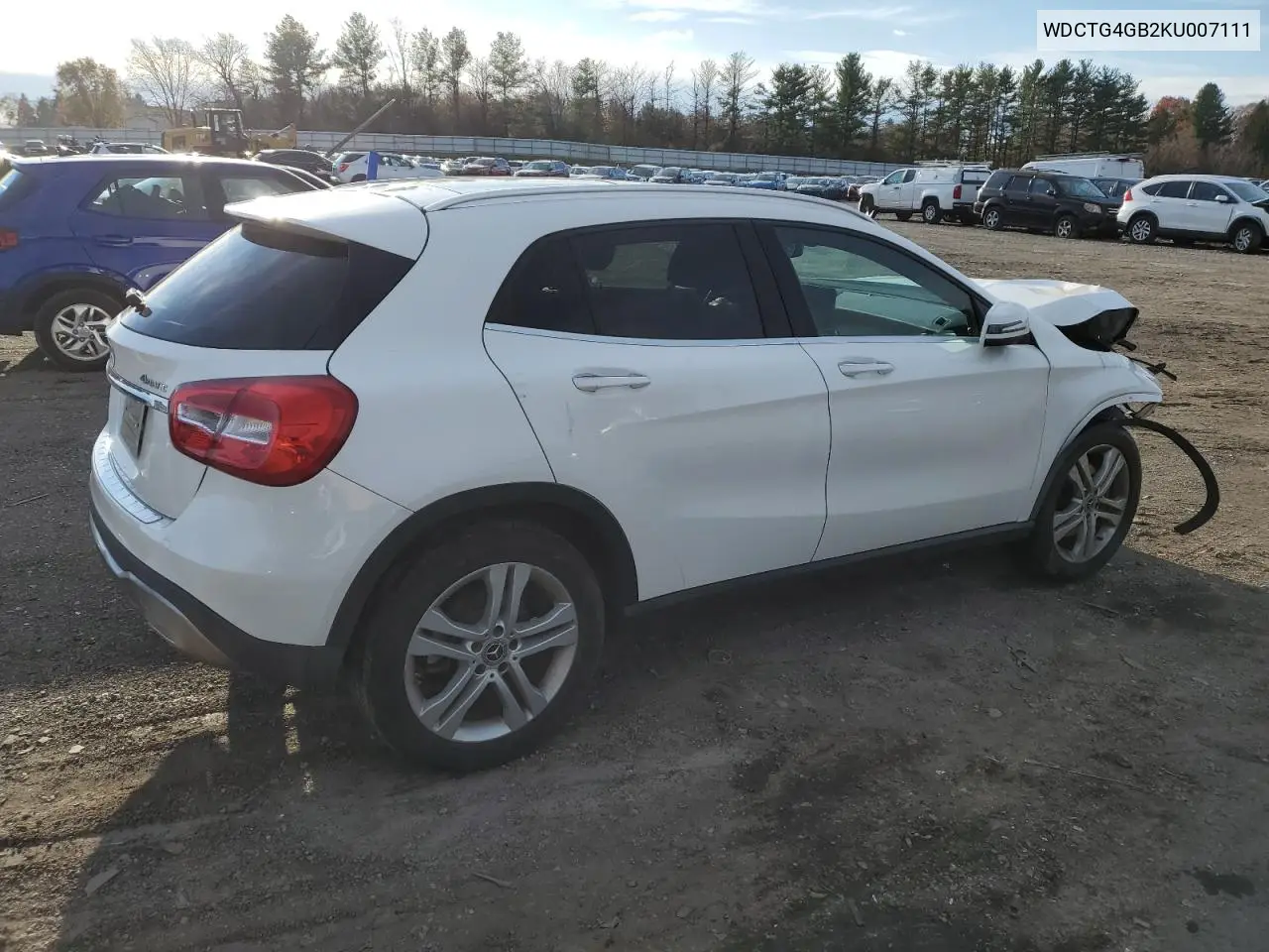 WDCTG4GB2KU007111 2019 Mercedes-Benz Gla 250 4Matic