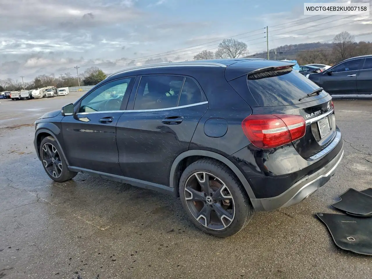 2019 Mercedes-Benz B Gla 250 VIN: WDCTG4EB2KU007158 Lot: 93614945