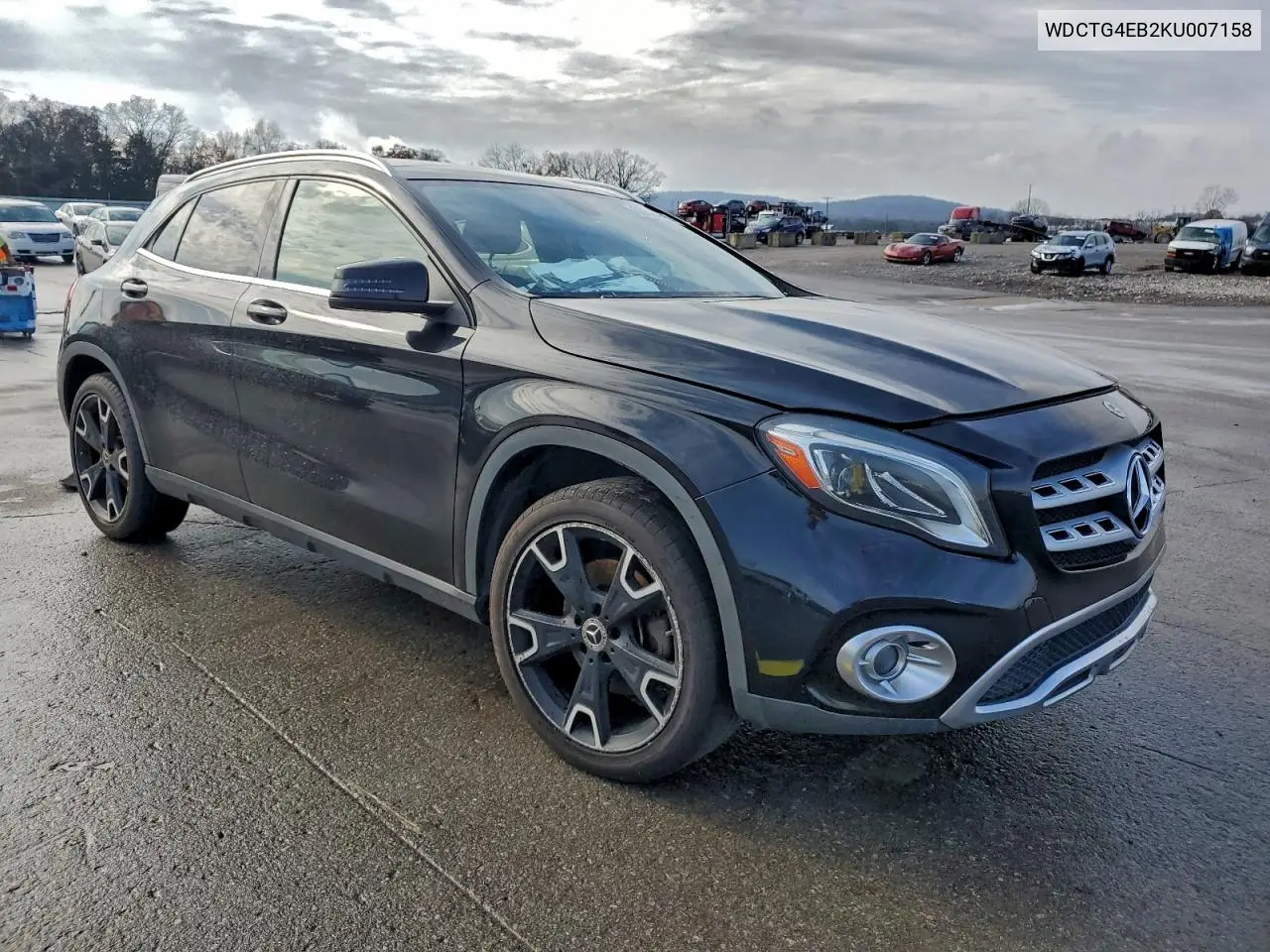 2019 Mercedes-Benz B Gla 250 VIN: WDCTG4EB2KU007158 Lot: 93614945