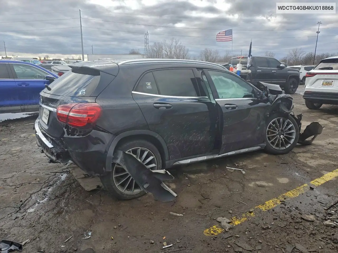 WDCTG4GB4KU018868 2019 Mercedes-Benz Gla 250 4Matic
