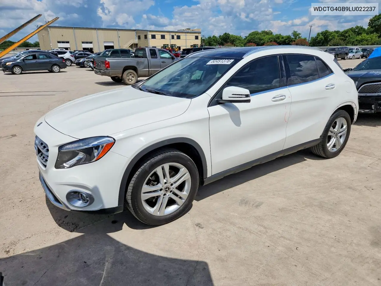 2020 Mercedes-Benz Gla 250 4Matic VIN: WDCTG4GB9LU022237 Lot: 60491376