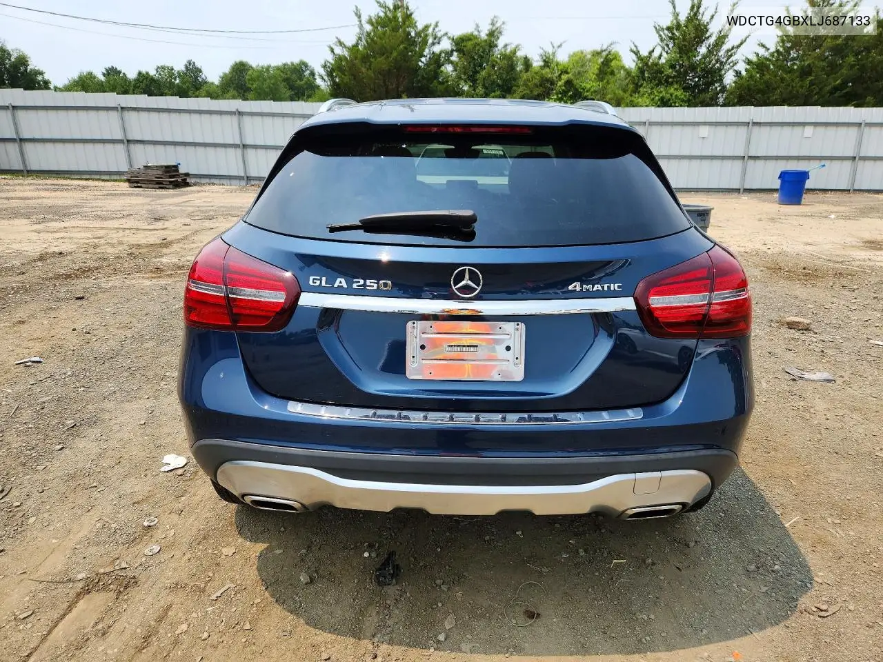 2020 Mercedes-Benz Gla 250 4Matic VIN: WDCTG4GBXLJ687133 Lot: 60688926