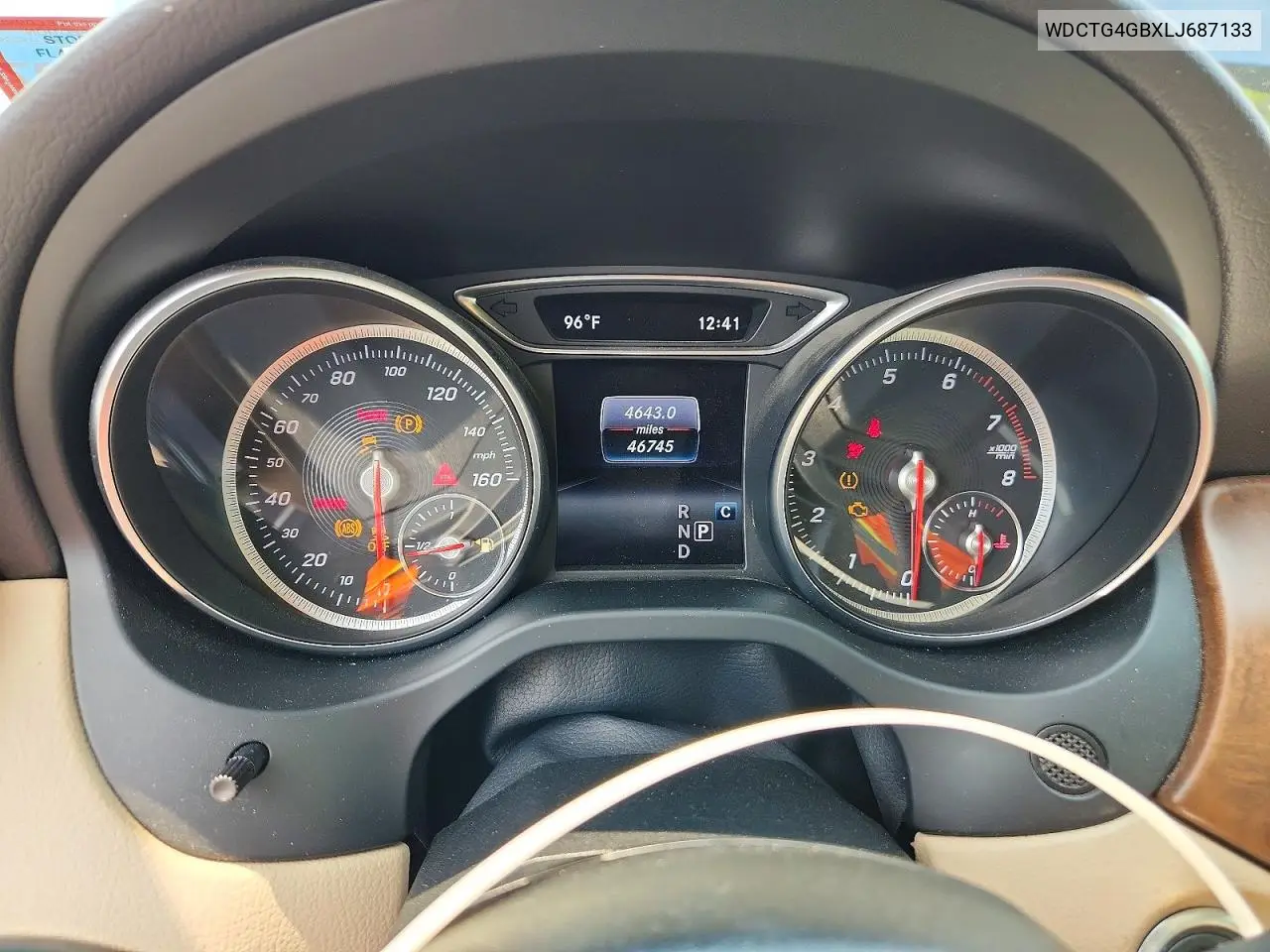 2020 Mercedes-Benz Gla 250 4Matic VIN: WDCTG4GBXLJ687133 Lot: 60688926