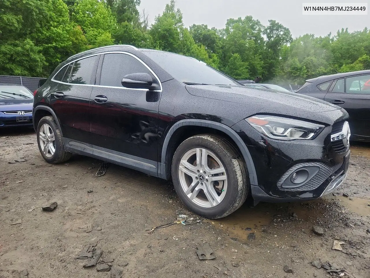 2021 Mercedes-Benz Gla 250 4Matic VIN: W1N4N4HB7MJ234449 Lot: 54673366