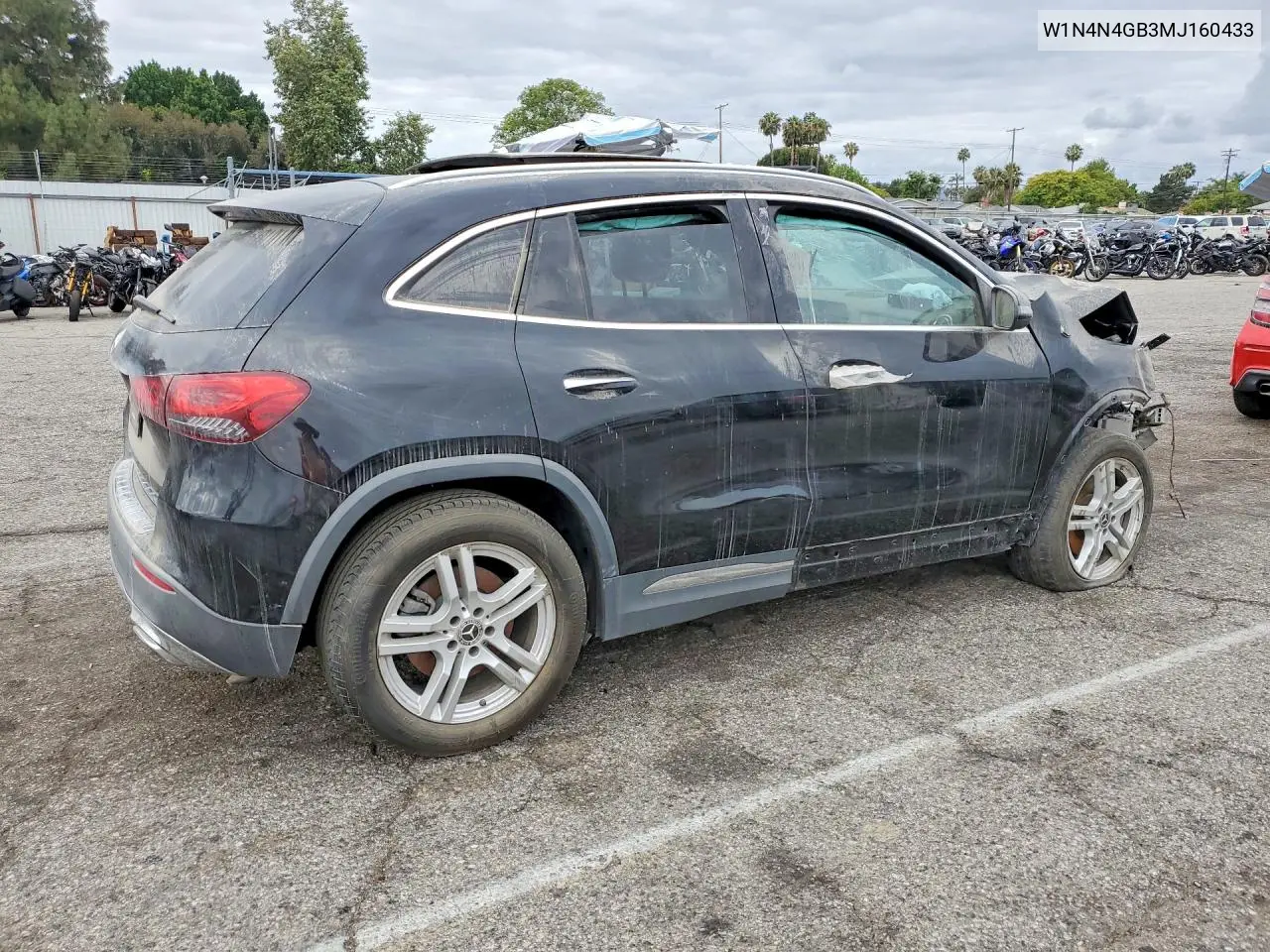 W1N4N4GB3MJ160433 2021 Mercedes-Benz Gla 250