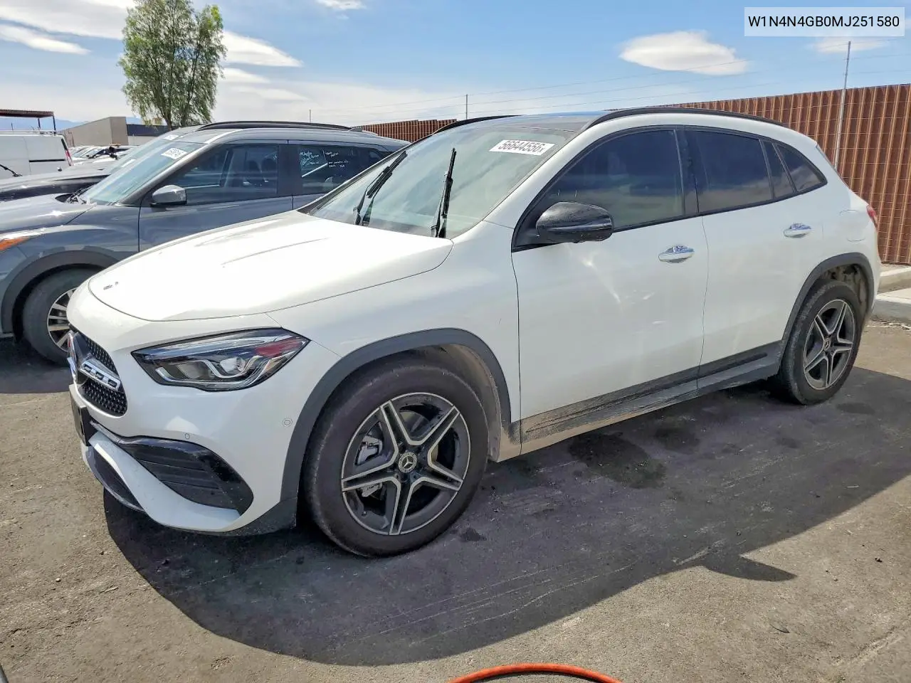 2021 Mercedes-Benz Gla 250 VIN: W1N4N4GB0MJ251580 Lot: 56644556