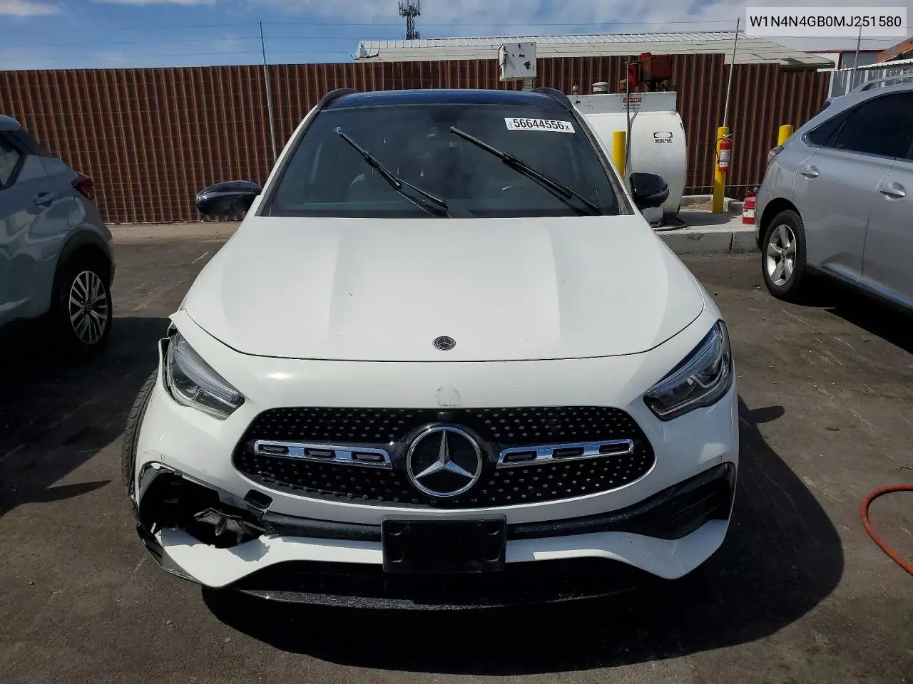 2021 Mercedes-Benz Gla 250 VIN: W1N4N4GB0MJ251580 Lot: 56644556