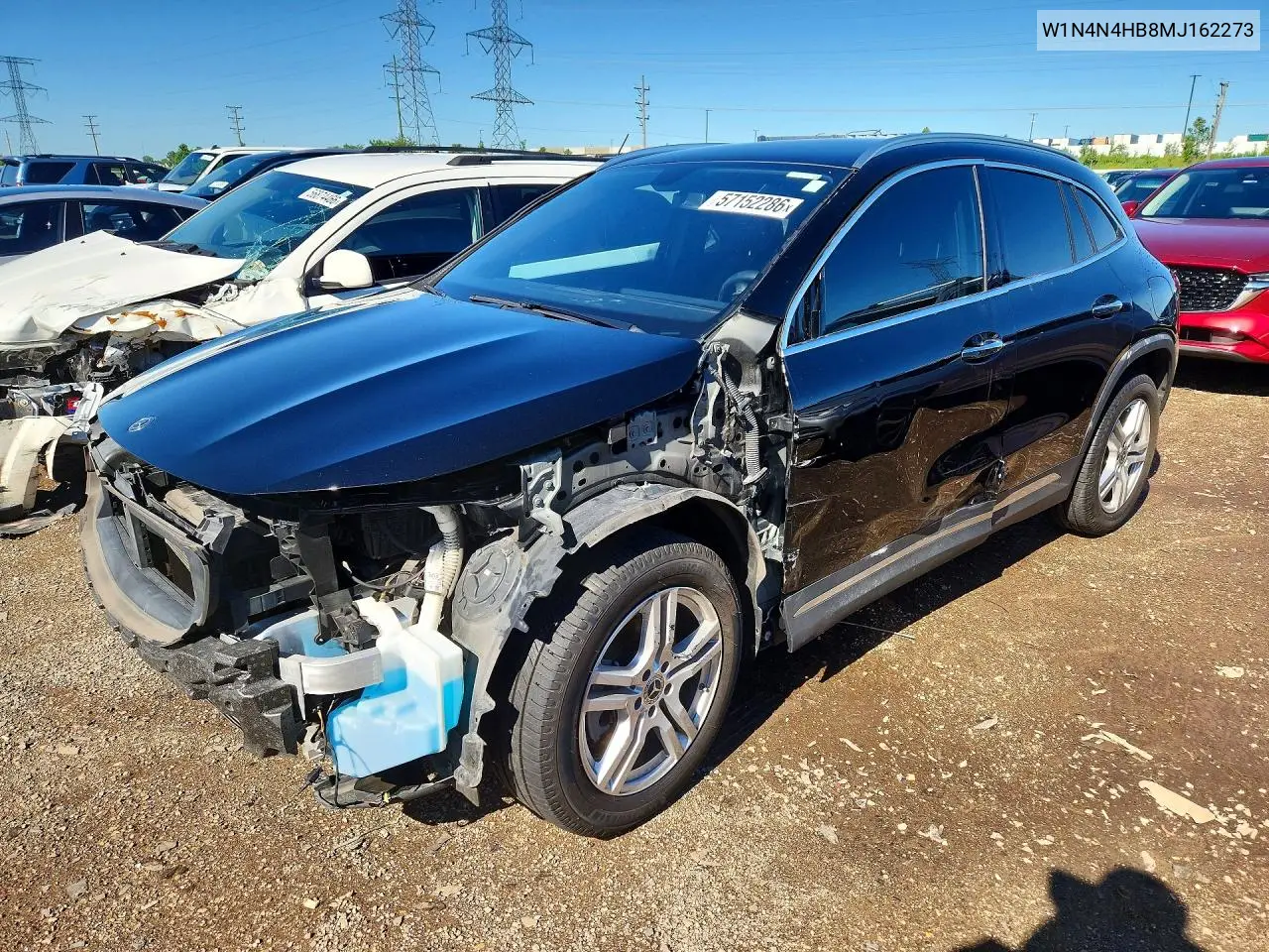 2021 Mercedes-Benz Gla 250 4Matic VIN: W1N4N4HB8MJ162273 Lot: 57152286