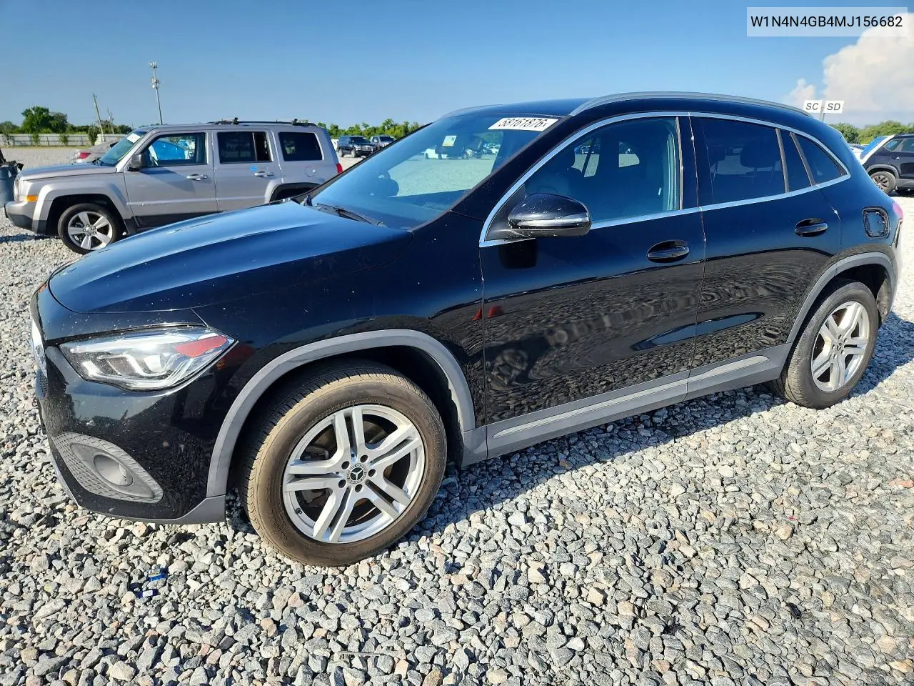 2021 Mercedes-Benz Gla 250 VIN: W1N4N4GB4MJ156682 Lot: 58161876