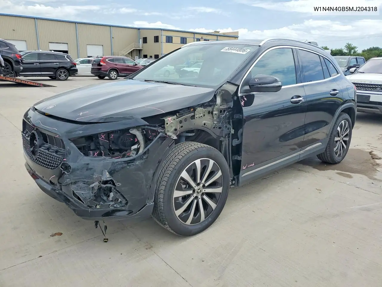 2021 Mercedes-Benz Gla 250 VIN: W1N4N4GB5MJ204318 Lot: 58444806