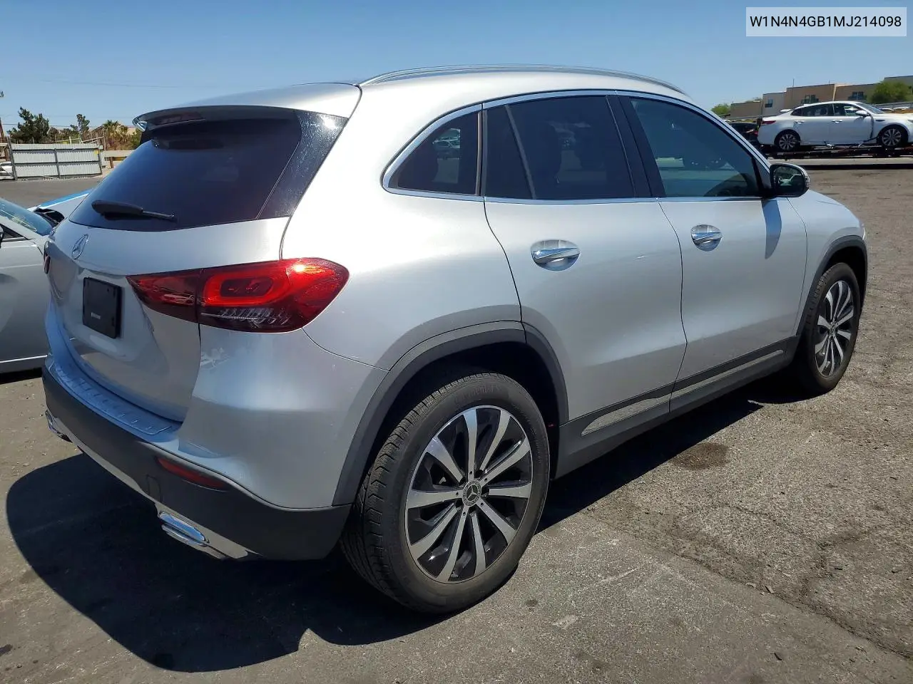 2021 Mercedes-Benz Gla 250 VIN: W1N4N4GB1MJ214098 Lot: 59358616