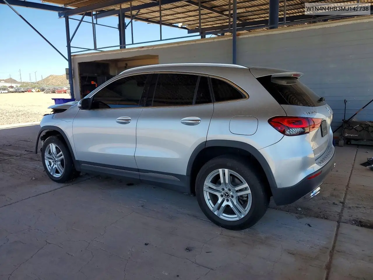 2021 Mercedes-Benz Gla 250 4Matic VIN: W1N4N4HB3MJ142738 Lot: 59910666