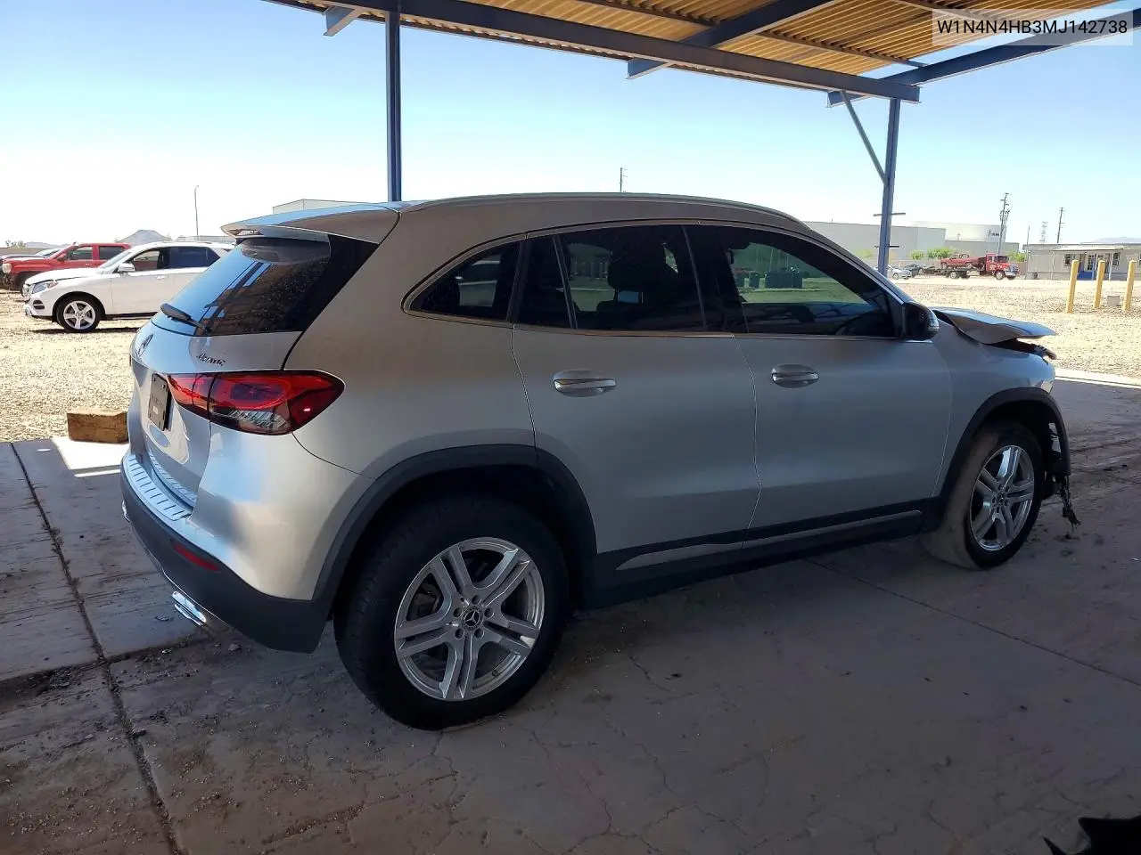 2021 Mercedes-Benz Gla 250 4Matic VIN: W1N4N4HB3MJ142738 Lot: 59910666