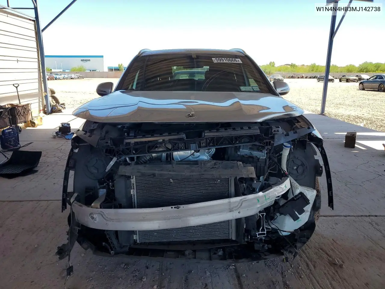 2021 Mercedes-Benz Gla 250 4Matic VIN: W1N4N4HB3MJ142738 Lot: 59910666