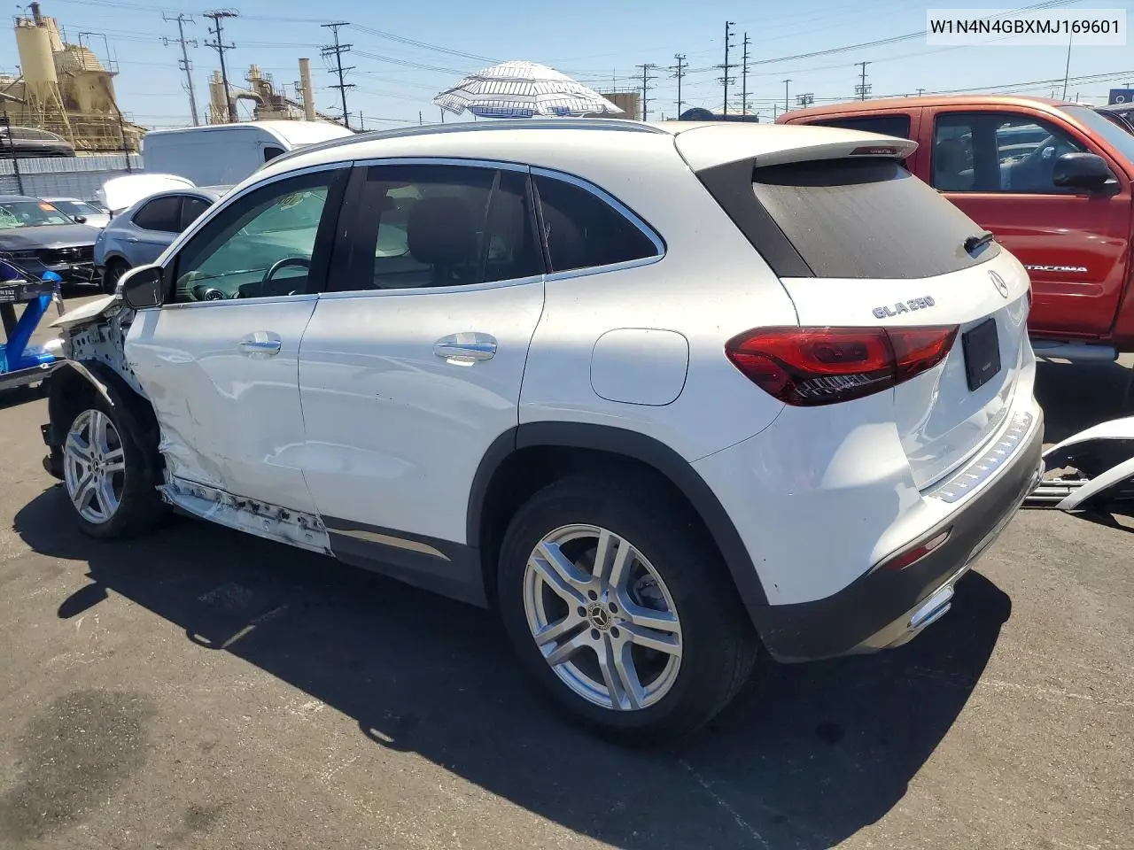 2021 Mercedes-Benz Gla 250 VIN: W1N4N4GBXMJ169601 Lot: 60690166