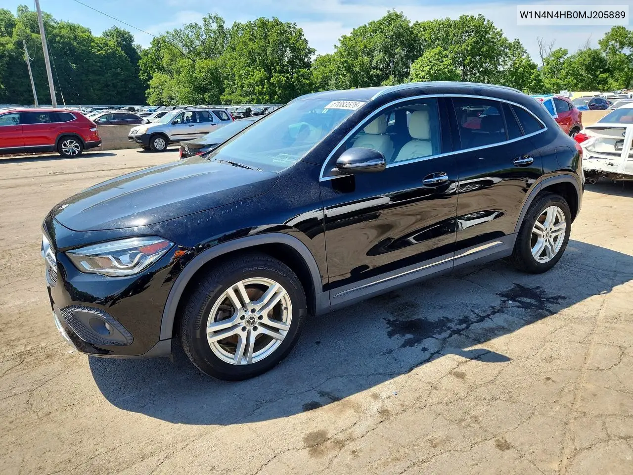 2021 Mercedes-Benz Gla 250 4Matic VIN: W1N4N4HB0MJ205889 Lot: 61083526