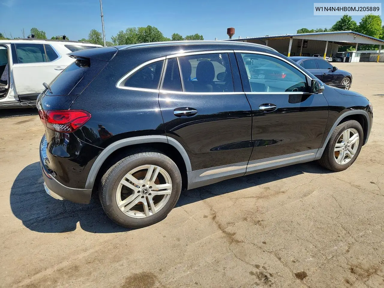 2021 Mercedes-Benz Gla 250 4Matic VIN: W1N4N4HB0MJ205889 Lot: 61083526