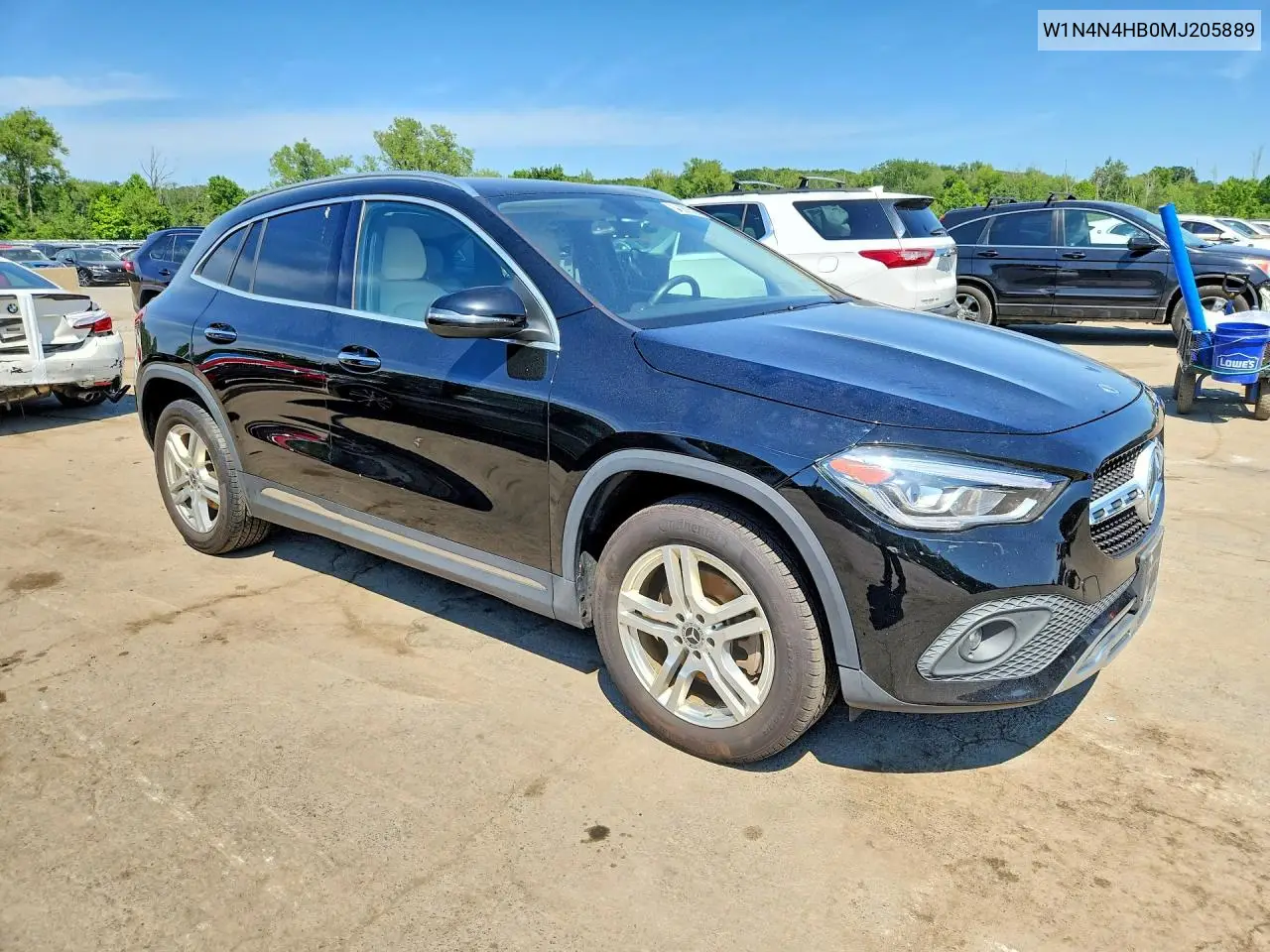 2021 Mercedes-Benz Gla 250 4Matic VIN: W1N4N4HB0MJ205889 Lot: 61083526