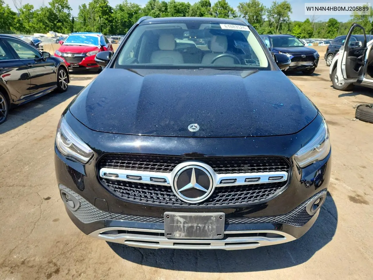 2021 Mercedes-Benz Gla 250 4Matic VIN: W1N4N4HB0MJ205889 Lot: 61083526