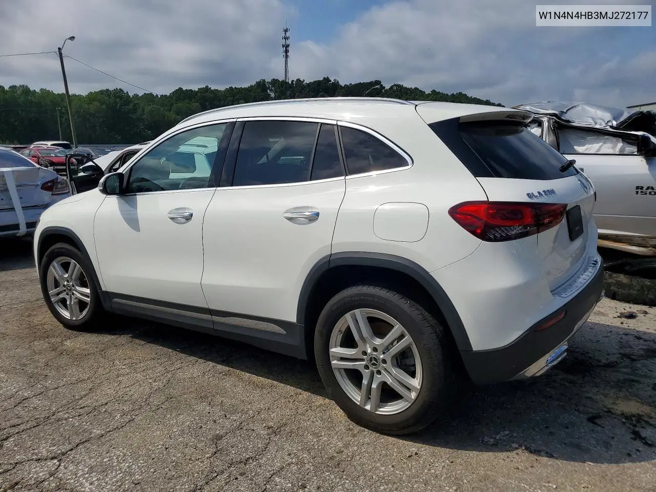 2021 Mercedes-Benz Gla 250 4Matic VIN: W1N4N4HB3MJ272177 Lot: 61685926