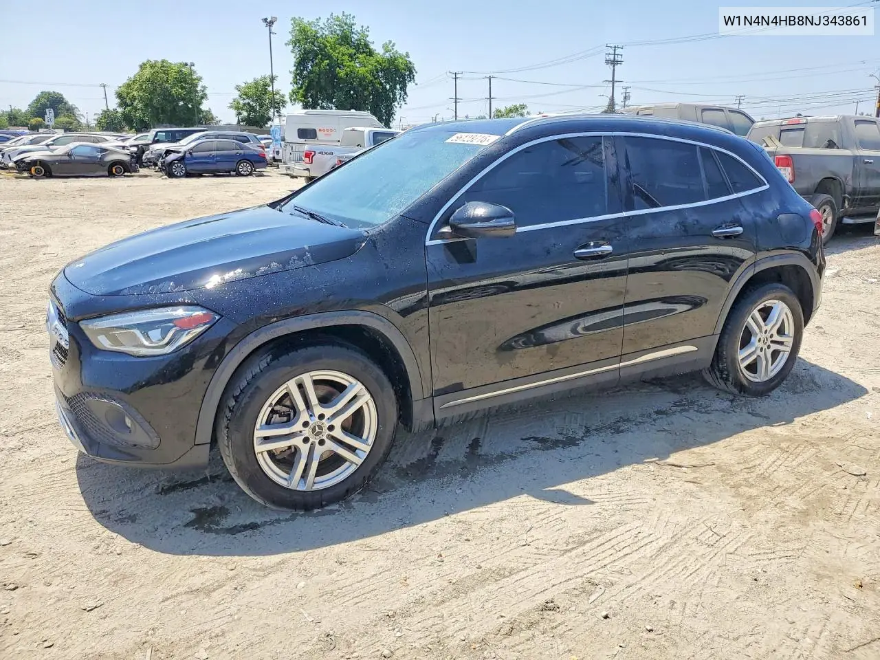 2022 Mercedes-Benz Gla 250 4Matic VIN: W1N4N4HB8NJ343861 Lot: 56123216