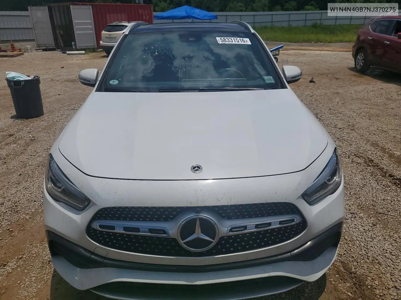 2022 Mercedes-Benz Gla 250 VIN: W1N4N4GB7NJ370275 Lot: 58331516