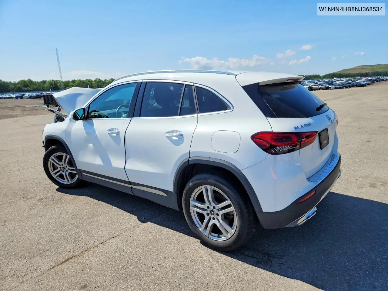 2022 Mercedes-Benz Gla 250 4Matic VIN: W1N4N4HB8NJ368534 Lot: 60407986