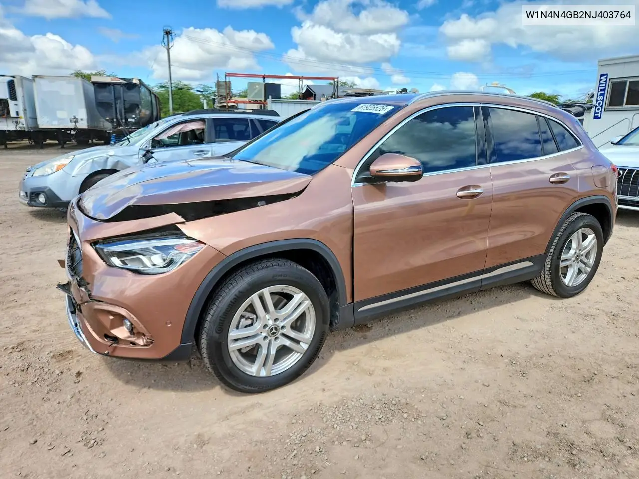 2022 Mercedes-Benz Gla 250 VIN: W1N4N4GB2NJ403764 Lot: 61925626