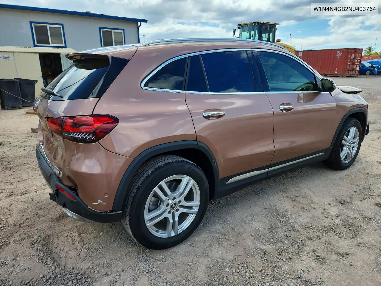 2022 Mercedes-Benz Gla 250 VIN: W1N4N4GB2NJ403764 Lot: 61925626
