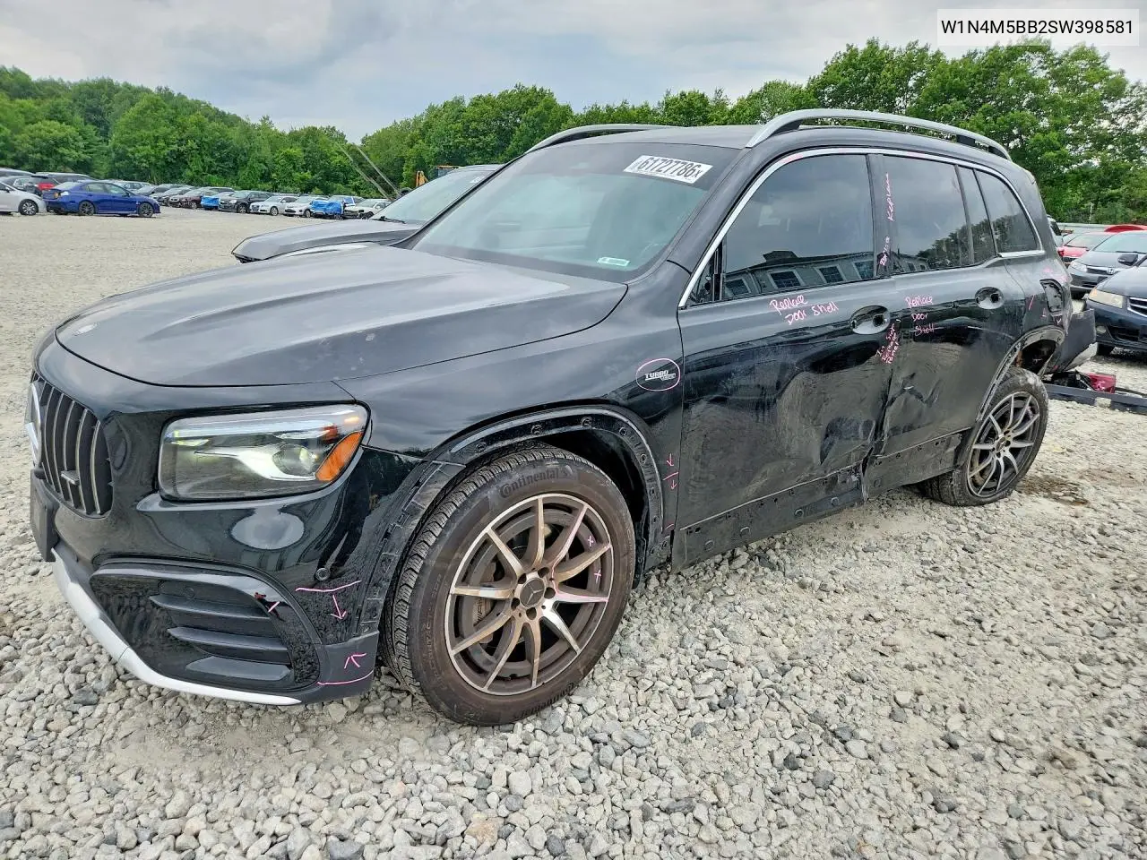 2025 Mercedes-Benz Glb Amg 35 4Matic VIN: W1N4M5BB2SW398581 Lot: 61727786