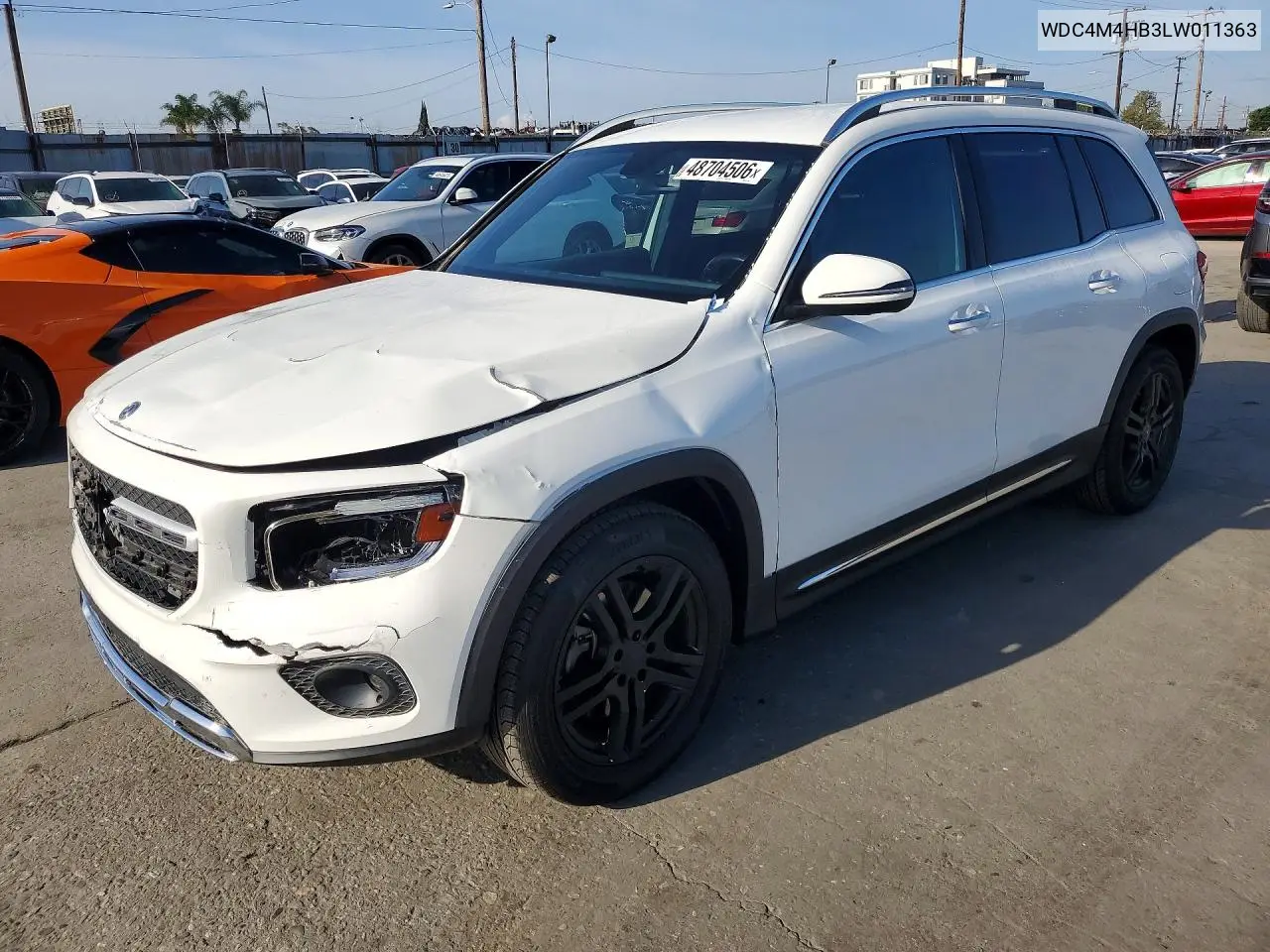 2020 Mercedes-Benz Glb 250 4Matic VIN: WDC4M4HB3LW011363 Lot: 48704506
