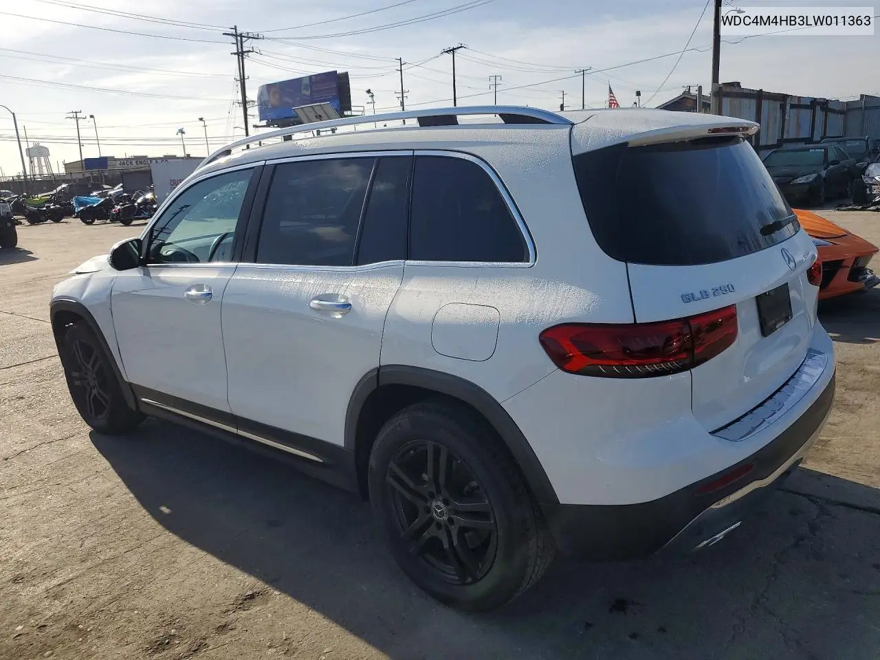 2020 Mercedes-Benz Glb 250 4Matic VIN: WDC4M4HB3LW011363 Lot: 48704506