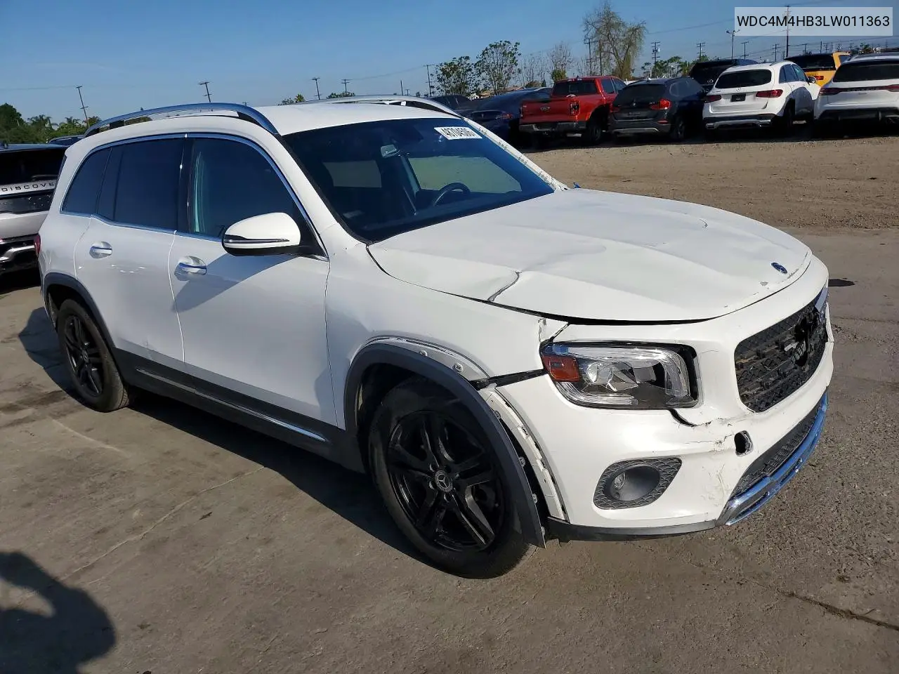 2020 Mercedes-Benz Glb 250 4Matic VIN: WDC4M4HB3LW011363 Lot: 48704506