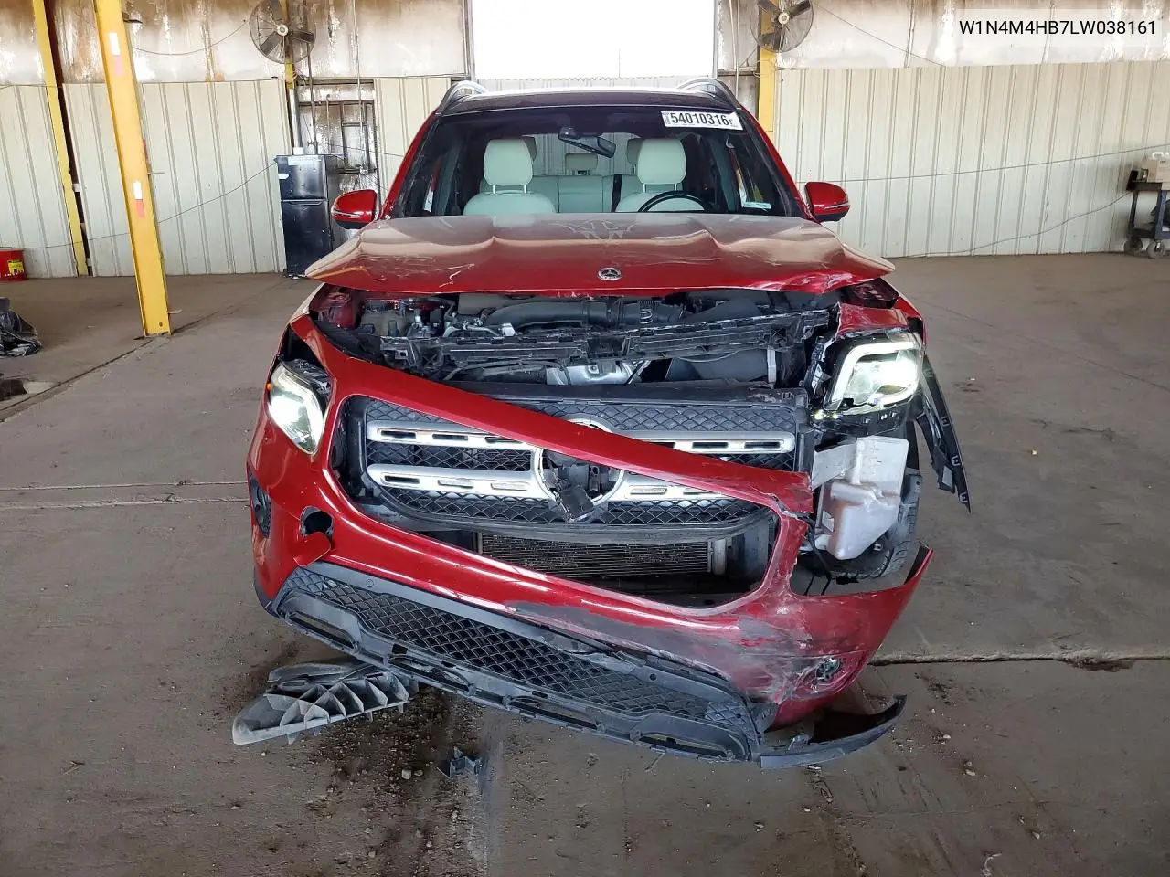 2020 Mercedes-Benz Glb 250 4Matic VIN: W1N4M4HB7LW038161 Lot: 54010316