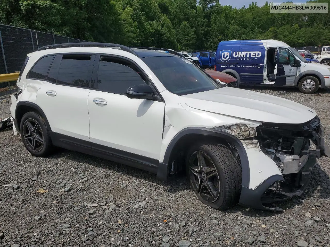2020 Mercedes-Benz Glb Class VIN: WDC4M4HB3LW009516 Lot: 55308766