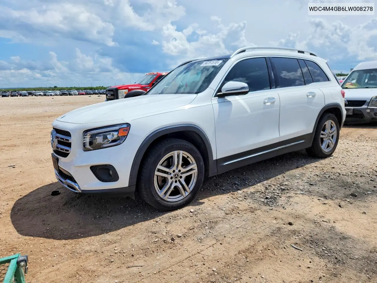 2020 Mercedes-Benz Glb 250 VIN: WDC4M4GB6LW008278 Lot: 56251516
