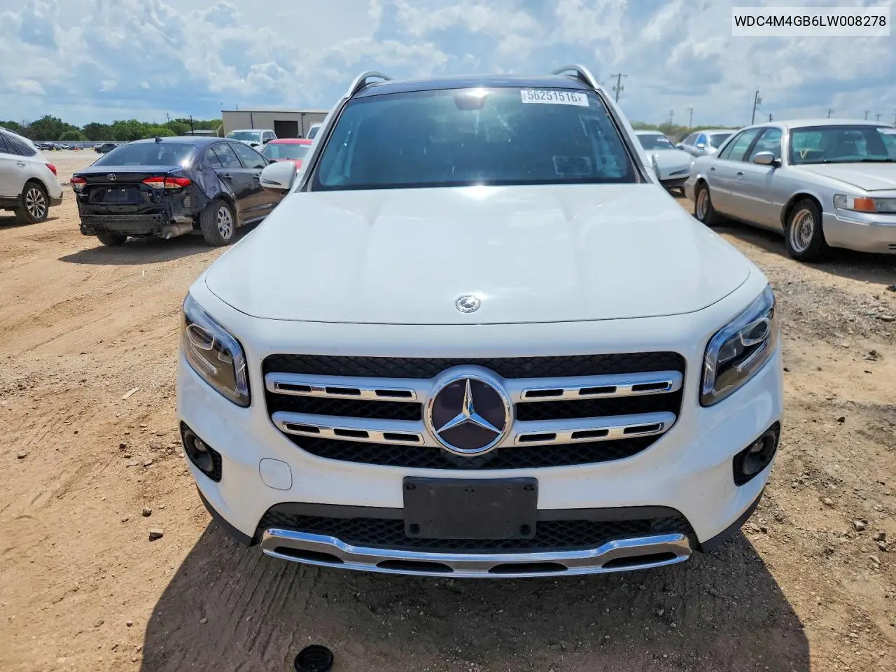 2020 Mercedes-Benz Glb 250 VIN: WDC4M4GB6LW008278 Lot: 56251516
