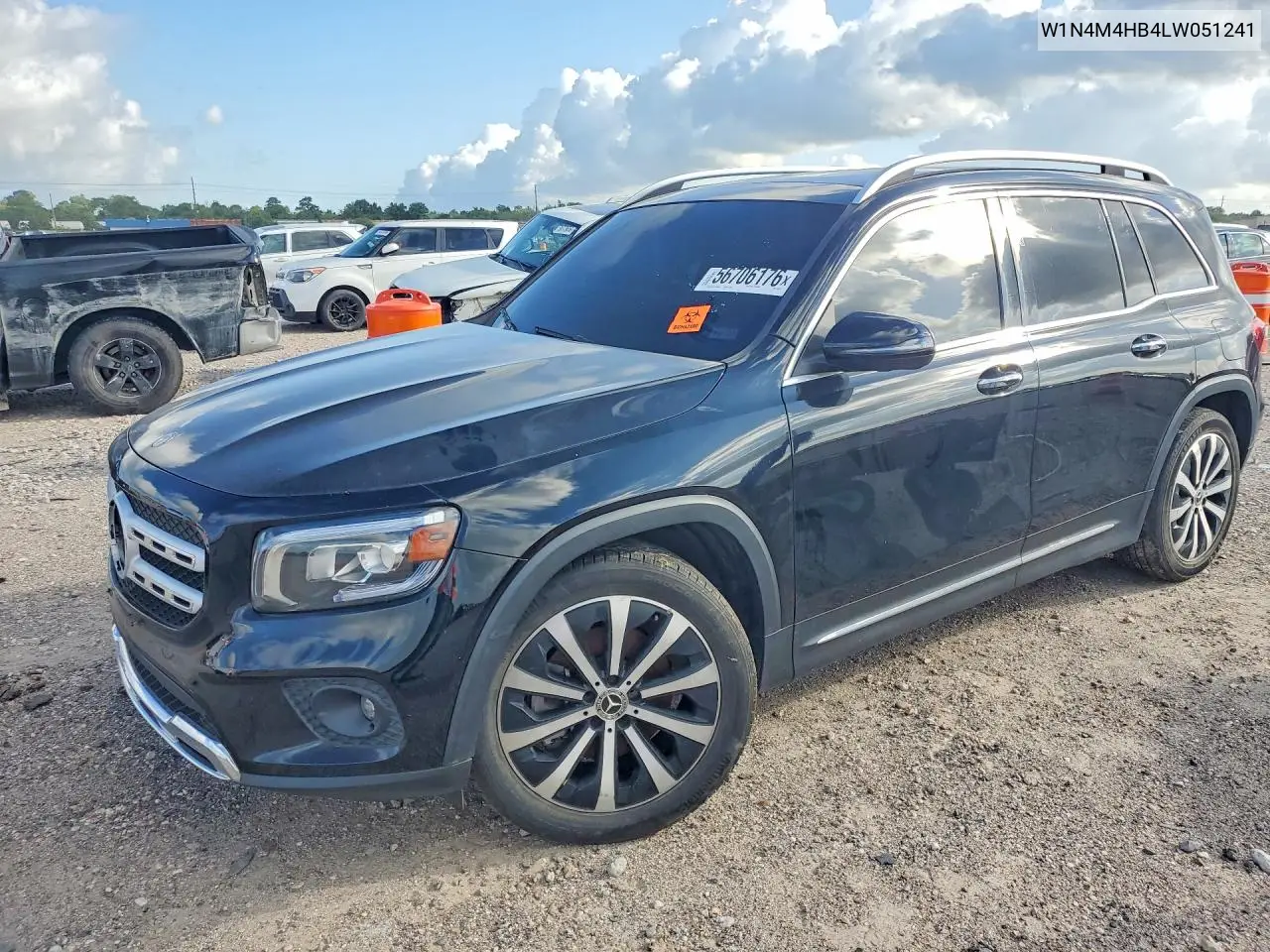 2020 Mercedes-Benz Glb 250 4Matic VIN: W1N4M4HB4LW051241 Lot: 56706176