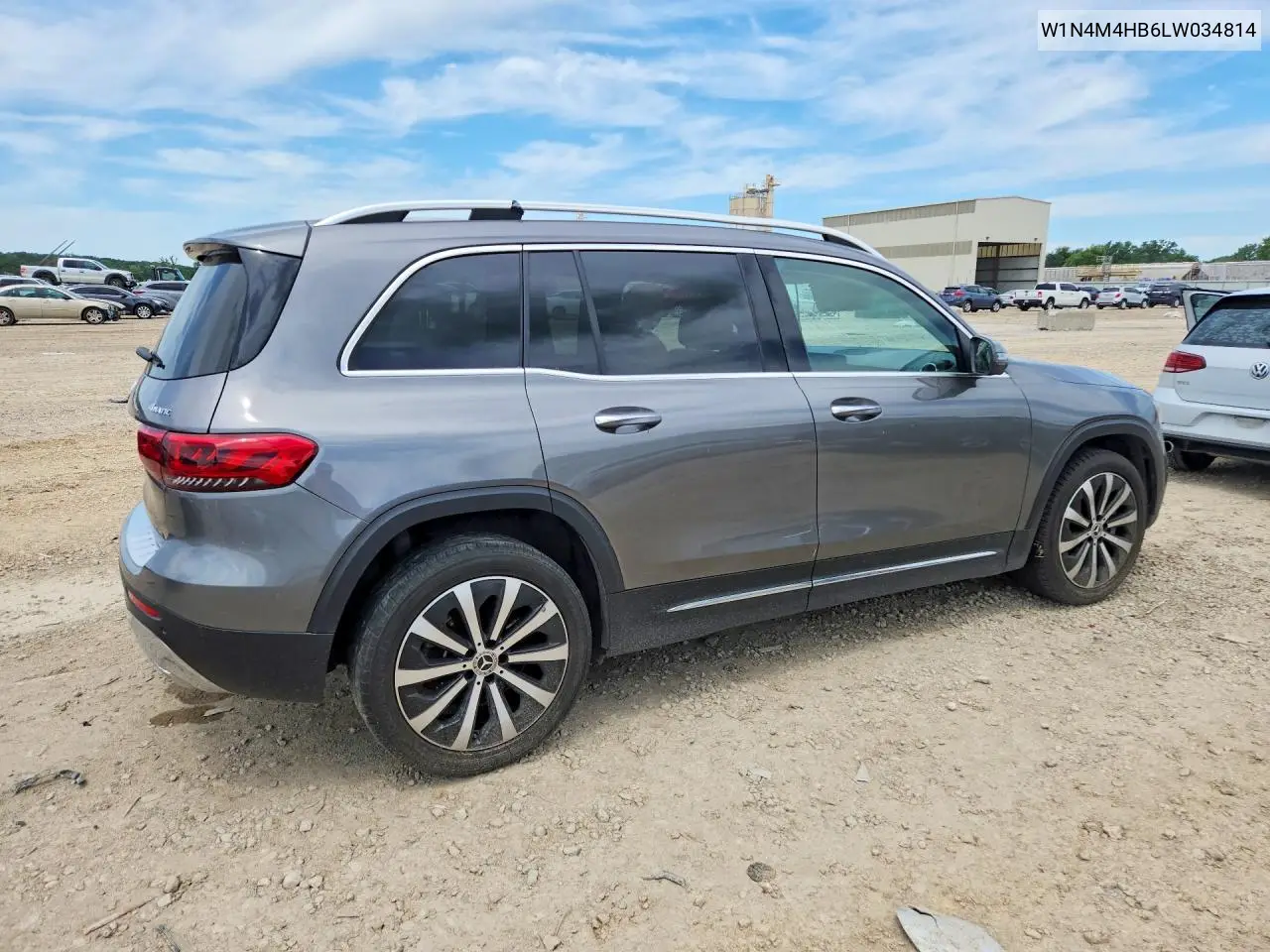 2020 Mercedes-Benz Glb 250 4Matic VIN: W1N4M4HB6LW034814 Lot: 57489706