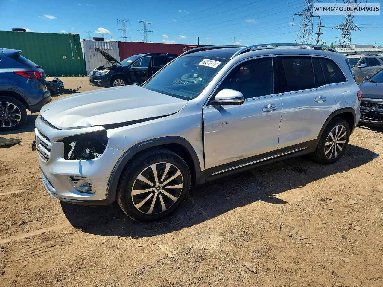 2020 Mercedes-Benz Glb 250 VIN: W1N4M4GB0LW049035 Lot: 58032426