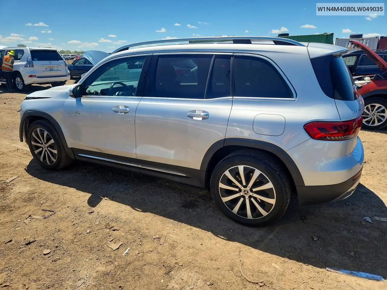 2020 Mercedes-Benz Glb 250 VIN: W1N4M4GB0LW049035 Lot: 58032426