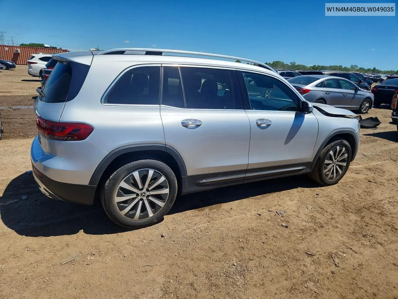 2020 Mercedes-Benz Glb 250 VIN: W1N4M4GB0LW049035 Lot: 58032426